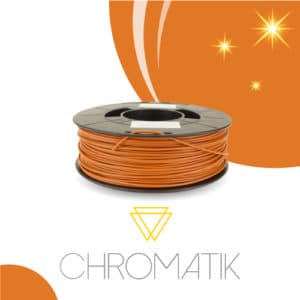 Filament Chromatik PLA 1.75mm – Orange d’Automne Pailleté (750g)