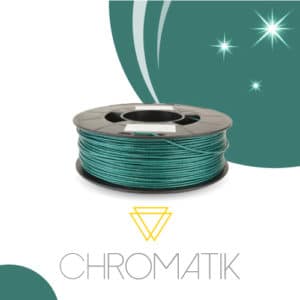 Filament Chromatik PLA 1.75mm – Vert Pailleté (750g)