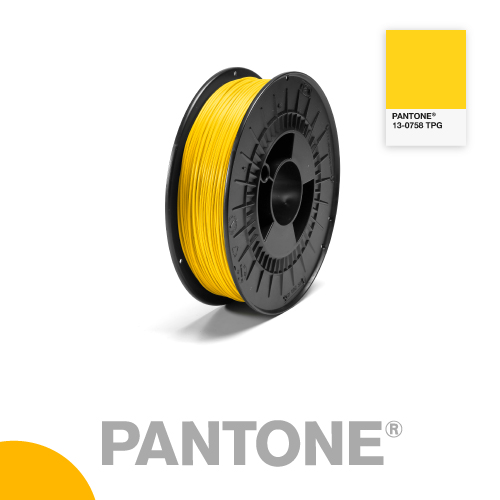 Filament Pantone PLA 1.75mm 13 0758 TPG Jaune Pantone 4634 1