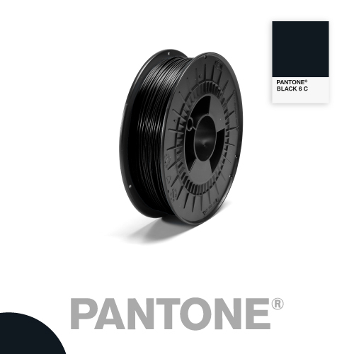 Filament Pantone PLA 1.75mm Black 6 C Black Pantone 4630 1